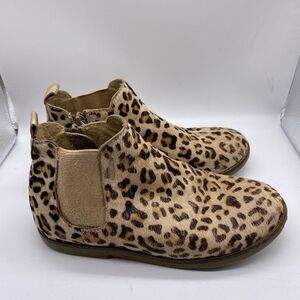 Mini Boden Kid’s Leopard Print Calf Hair Boots